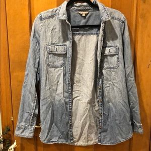 Denim button up